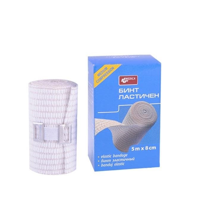 ЛАСТИЧЕН БИНТ 5 м. х 8 см. / MEDICA ELASTIC BANDAGES