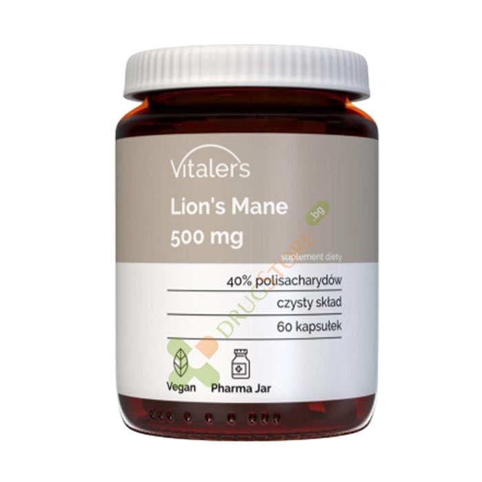 ЛЪВСКА ГРИВА капсули 500 мг 60 броя / VITALER&#039;S LION&#039;S MANE