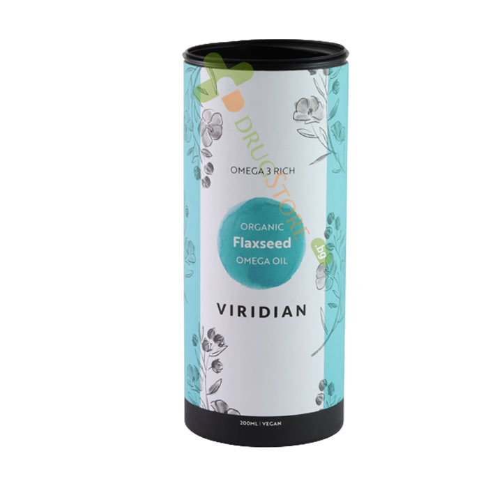 ЛЕНЕНО МАСЛО ОРГАНИК 200 мл / VIRIDIAN ORGANIC GOLDEN FLAX SEED OIL