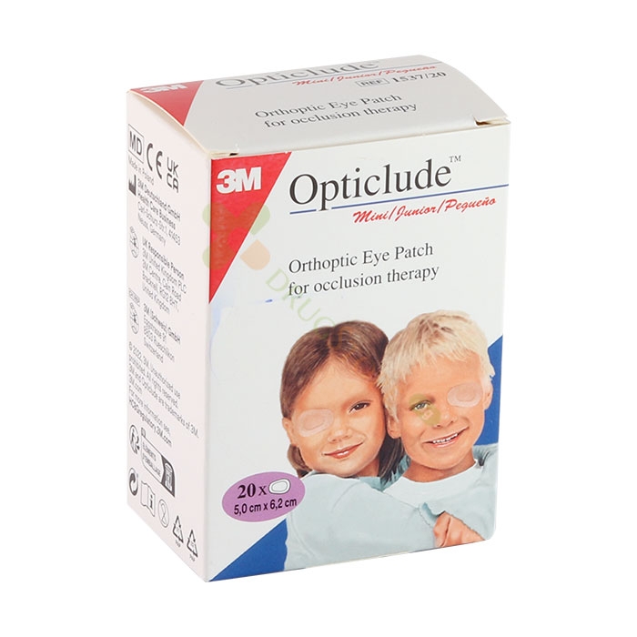 ЛЕПЕНКИ ЗА ОЧИ ОПТИКЛУД 5,0 х 6,2 см 20 броя / 3 M HEALTHCARE USA EYE PADS OPTICLUDE