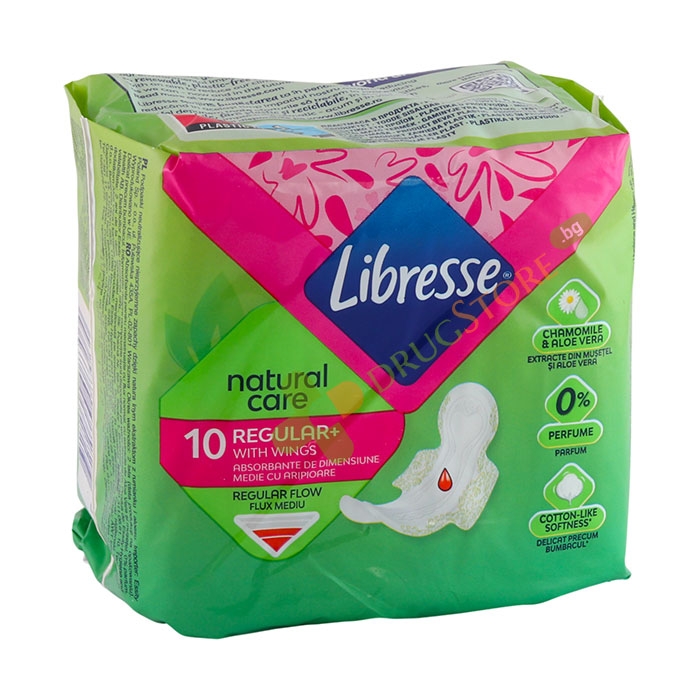 ДАМСКИ ПРЕВРЪЗКИ ЛИБРЕС НАТУРАЛ КЕЪР НОРМАЛ 10 броя / LIBRESSE NATURAL CARE