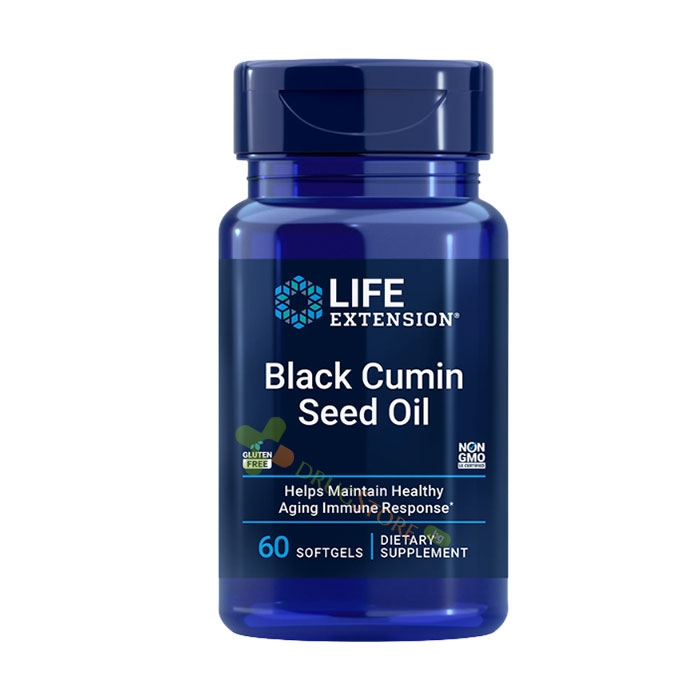 ЧЕРЕН КИМИОН (МАСЛО ОТ СЕМЕНА) капсули 60 броя / LIFE EXTENSION BLACK CUMIN SEED OIL