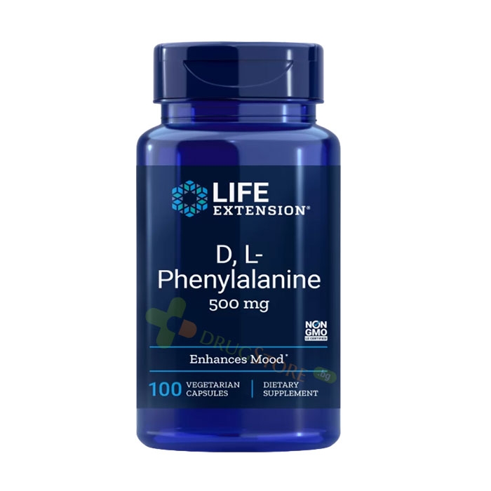 DL-ФЕНИЛАЛАНИН капсули 500 мг 100 броя / LIFE EXTENSION DL-PHENYLALANINE