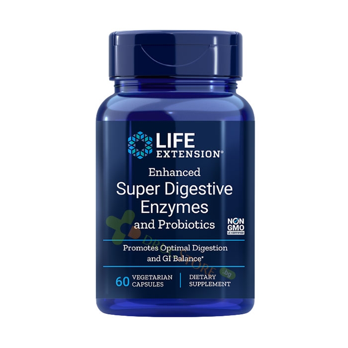 ХРАНОСМИЛАТЕЛНИ ЕНЗИМИ + 1 млрд. АКТИВНИ ПРОБИОТИЦИ капсули 60 броя / LIFE EXTENSION SUPER DIGESTIVE ENZYMES AND PROBIOTICS