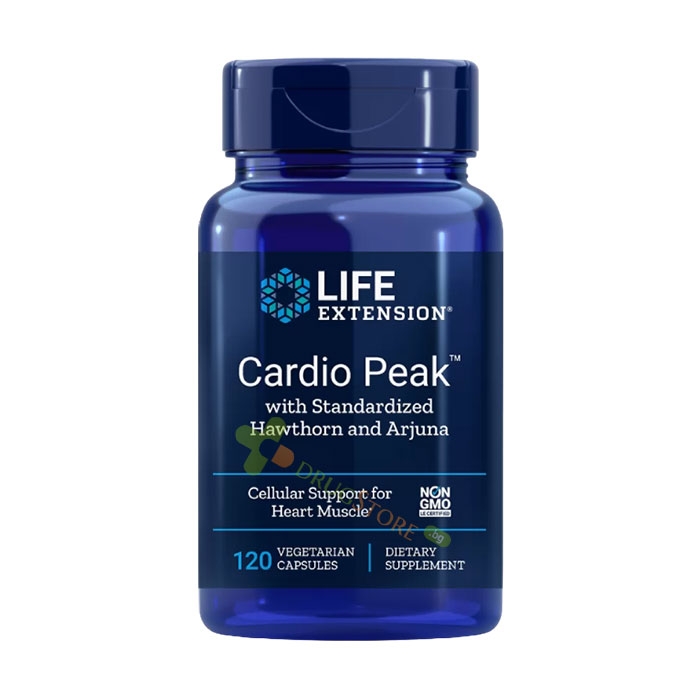 КАРДИО ПИЙК АРДЖУНА + ГЛОГ капсули 120 броя / LIFE EXTENSION CARIO PEAK ...