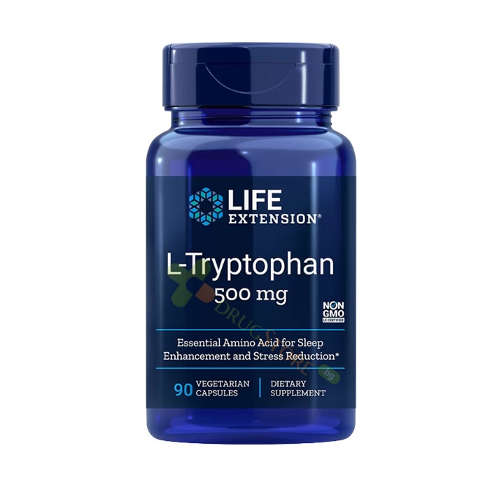 L-ТРИПТОФАН капсули 500 мг 90 броя / LIFE EXTENSION L-TRYPTOPHAN
