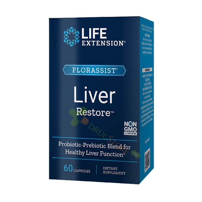 ПРОБИОТИК В ПОДКРЕПА НА ЧЕРНИЯ ДРОБ капсули 60 броя / LIFE EXTENSION LIVER RESTORE