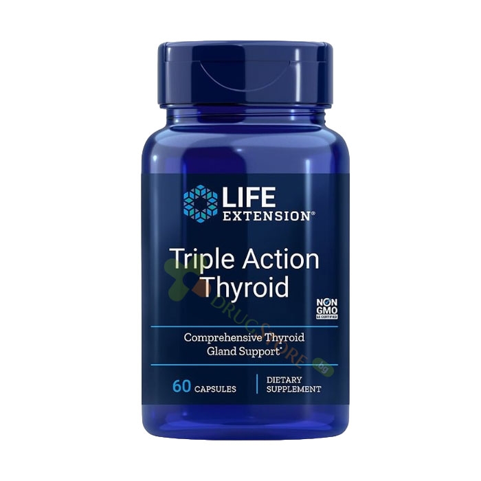 ТИРОИДНА ПОДКРЕПА капсули 60 броя / LIFE EXTENSION TRIPLE ACTION THYROID
