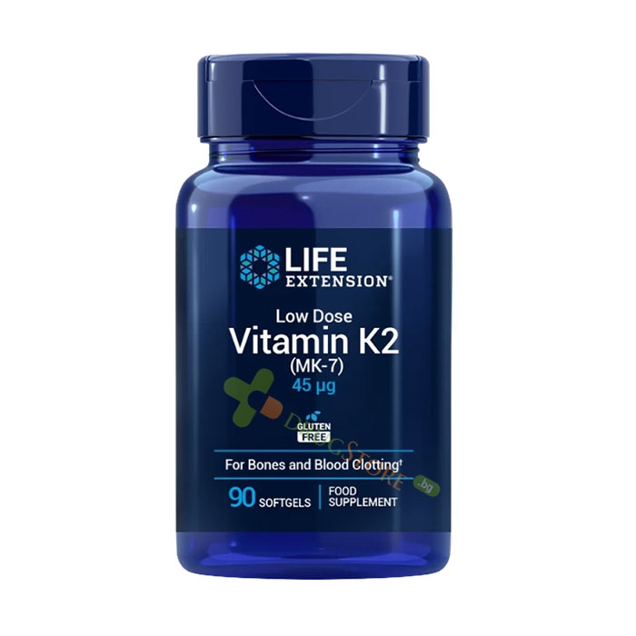 ВИТАМИН K2 капсули 45 мкг 90 броя / LIFE EXTENSION VITAMIN K2