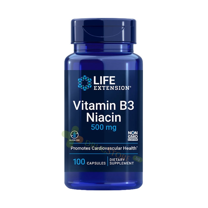 ВИТАМИН В3 НИАЦИН капсули 500 мг 100 броя / LIFE EXTENSION VITAMIN B3 NIACIN