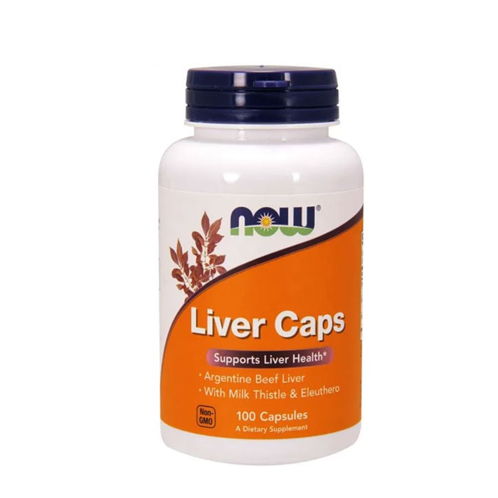 НАУ ФУДС ЛИВЪР ЕКСТРАКТ капсули 100 броя / NOW FOODS LIVER EXTRACT