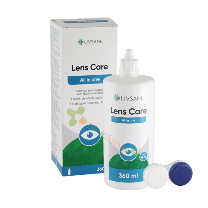ЛИВСАНЕ разтвор за лещи 360 мл / LIVSANE LENS CARE CONTACT LENS SOLUTION
