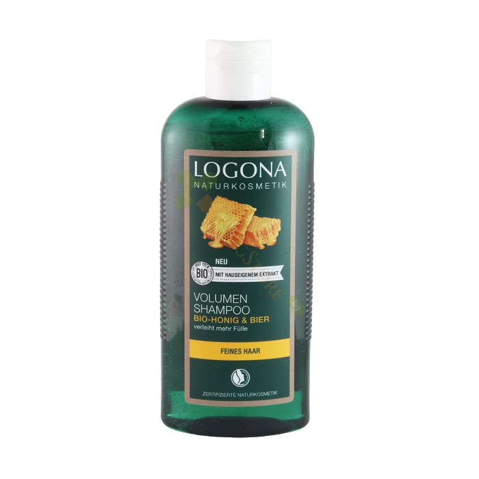 ШАМПОАН ЗА ОБЕМ С МЕД И БИРА ЗА ТЪНКА И ЧУПЛИВА КОСА 250 мл / LOGONA VOLUME SHAMPOO HONEY BEER FINE AND WEAK HAIR