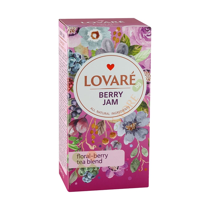 ЛОВАРЕ ЧАЙ BERRY JAM филтър 24 броя / LOVARE BERRY JAM TEA filter