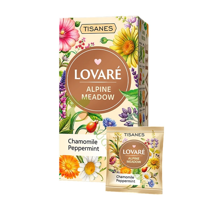 ЛОВАРЕ ЧАЙ ALPINE MEADOW филтър 24 броя / LOVARE TEA ALPINE MEADOW tea bags