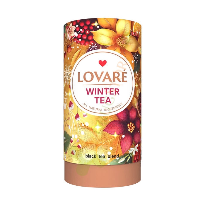 ЛОВАРЕ ЧАЙ В ТУБА WINTER STORIES 80 г + филтър 15 броя / LOVARE TEA IN TUBE WINTER STORIES COLLECTION 80 g + tea bags 15