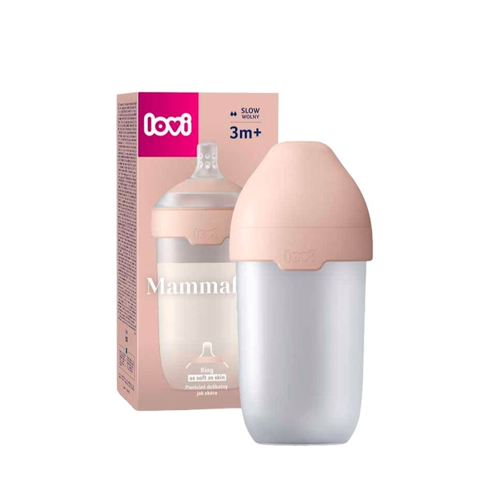 ШИШЕ ЗА ХРАНЕНЕ МАМА ФИЙЛ 3+ месеца 250 мл ЛОВИ / LOVI FEEDING BOTTLE MAMMAFEEL 3+ months 250 ml