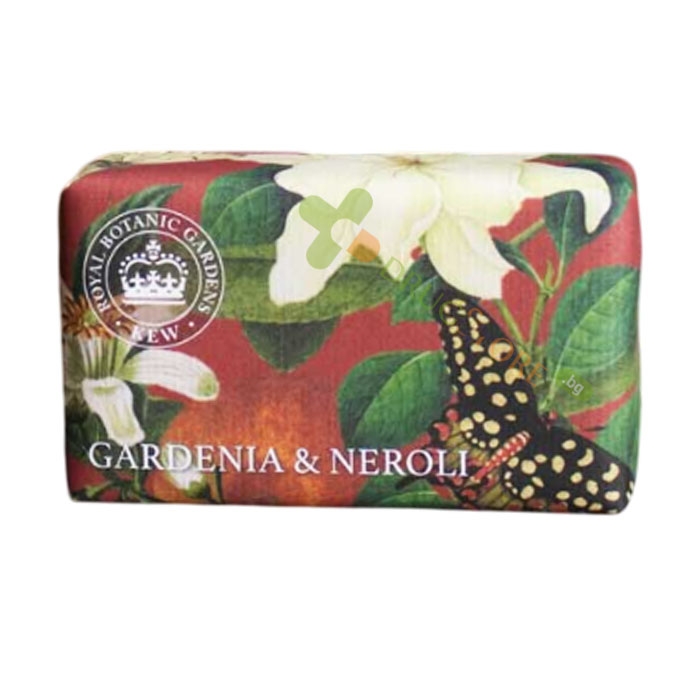 ЛУКСОЗЕН РАСТИТЕЛЕН САПУН ГАРДЕНИЯ И НЕРОЛИ 240 г / ENGLISH SOAP COMPANY KEW LUXURY SOAP GARDENIA AND NEROLI