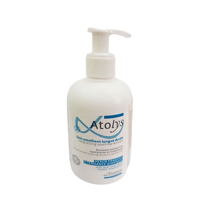 ЛИЗАСКИН АТОЛИС ЕМУЛСИЯ ПРИ АТОПИЧНА КОЖА 200 мл / LYSASKIN ATOLYS PROTECTIVE LIPID RESTORING MOISTURISING EMULSION