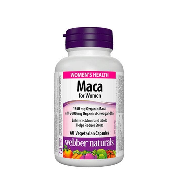 МАКА ЗА ЖЕНИ капсули 60 броя / WEBBER NATURALS MACA FOR WOMEN capsules 60