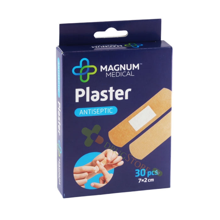 МАГНУМ АНТИСЕПТИЧНИ ПЛАСТИРИ 7/2 см 30 броя / MAGNUM MEDICAL PLASTER ANTISEPTIC 7/2 cm