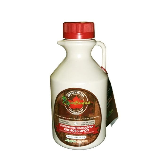 ЗДРАВНИЦА КЛЕНОВ СИРОП 500 мл. / ZDRAVNITSA MAPLE SYRUP