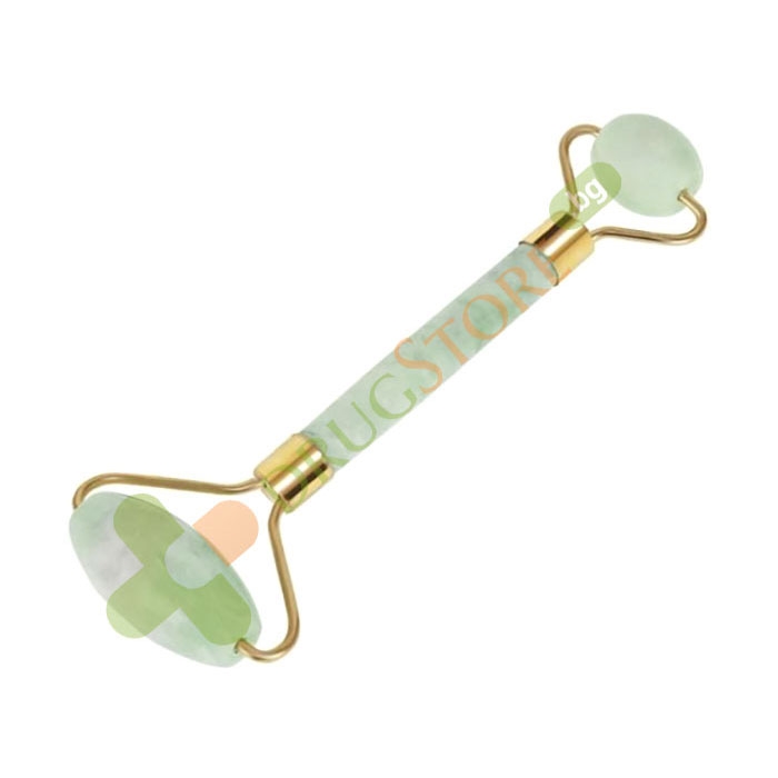 МАСАЖОР ЗА ЛИЦЕ С НЕФРИТЕН ВАЛЯК 14 Х 5.5 см / CHINESE GOODS FACIAL MASSAGER WITH JADE ROLLER 14 X 5.5 cm