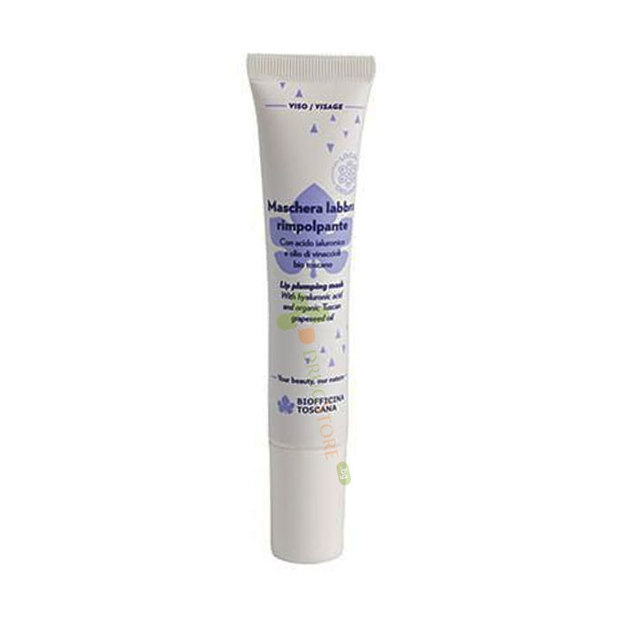 МАСКА ЗА ПО-ПЛЪТНИ УСТНИ С ХИАЛУРОНОВА КИСЕЛИНА 15 мл / BIOFFICINA TOSCANA MASK FOR FULLER LIPS WITH HYALURONIC ACID