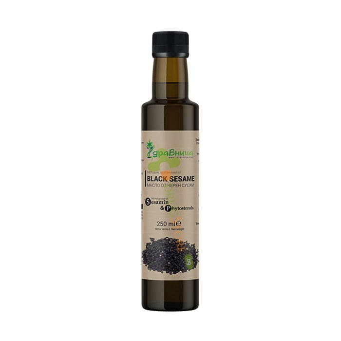 ЗДРАВНИЦА МАСЛО ОТ ЧЕРЕН СУСАМ 250 мл / ZDRAVNITSA BLACK SESAME OIL