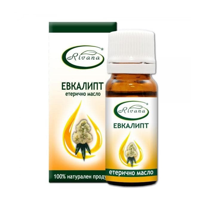 МАСЛО ОТ ЕВКАЛИПТ РИВАНА 10 мл. / RIVANA ESSENTIAL OIL EUCALYPTUS
