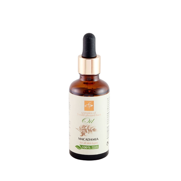 МАСЛО ЗА ЛИЦЕ С МАКАДАМИЯ ФИОННА 50 мл / FIONNA COSMETICS COMPLEX OF 5 COLD-PRESSED FACE OIL MACADAMIA