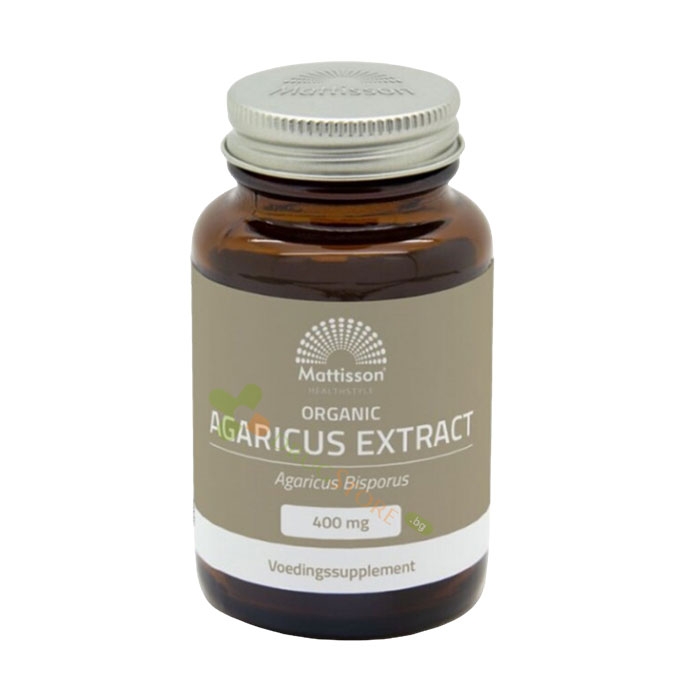 МАТИСЪН АГАРИКУС ЕКСТРАКТ капсули 400 мг 60 броя / MATTISSON HEALTHSTYLE ORGANIC AGARICUS EXTRACT