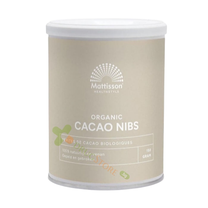 МАТИСЪН БИО КАКАОВИ ЗЪРНА СУРОВИ 150 г / MATTISSON HEALTHSTYLE BIO CACAO BEANS RAW
