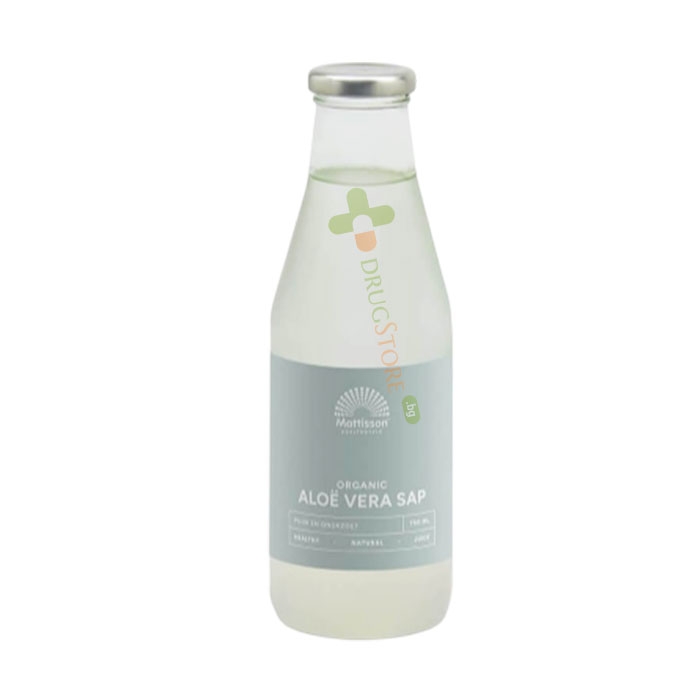 МАТИСЪН БИО СОК ОТ ЛИСТА НА АЛОЕ ВЕРА 750 мл / MATTISSON HEALTHSTYLE BIO ALOE VERA LEAF JUICE