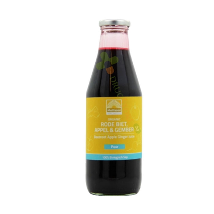 МАТИСЪН БИО СОК ОТ ЦВЕКЛО, ЯБЪЛКА И ДЖИНДЖИФИЛ 750 мл / MATTISSON HEALTHSTYLE BIO BEETROOT, APPLE &amp; GINGER JUICE