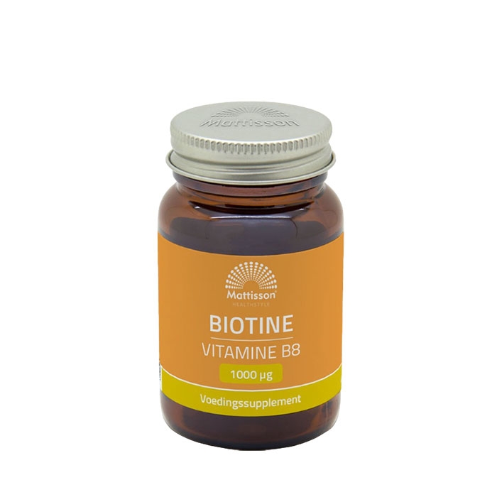 МАТИСЪН БИОТИН таблетки 1000 мкг 60 броя / MATTISSON HEALTHSTYLE BIOTINE