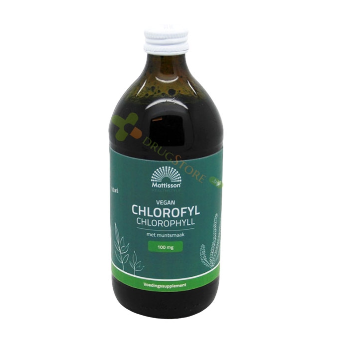 МАТИСЪН ХЛОРОФИЛ С АРОМАТ НА МЕНТА разтвор 500 мл / MATTISSON HEALTHSTYLE CHLOROFYL MINT FLAVOUR