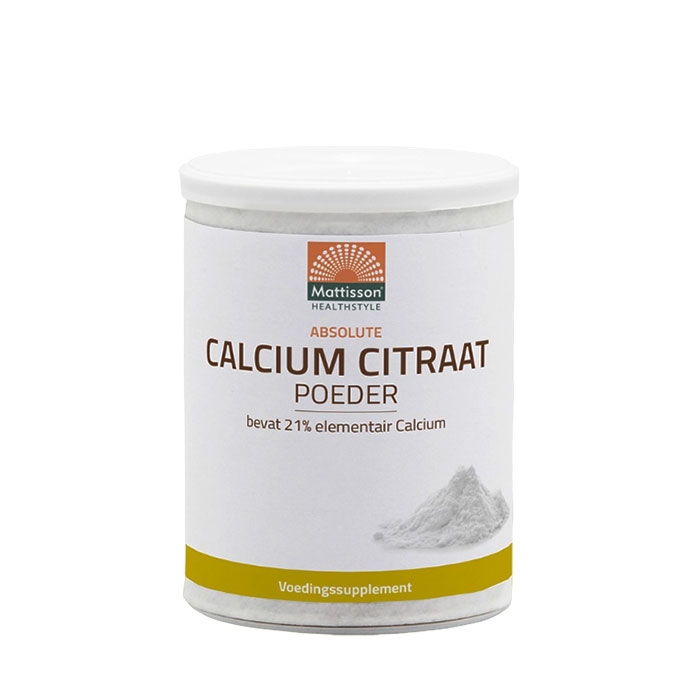 МАТИСЪН КАЛЦИЙ (ЦИТРАТ) прах 125 г / MATTISSON HEALTHSTYLE CALCIUM (CITRAT) powder