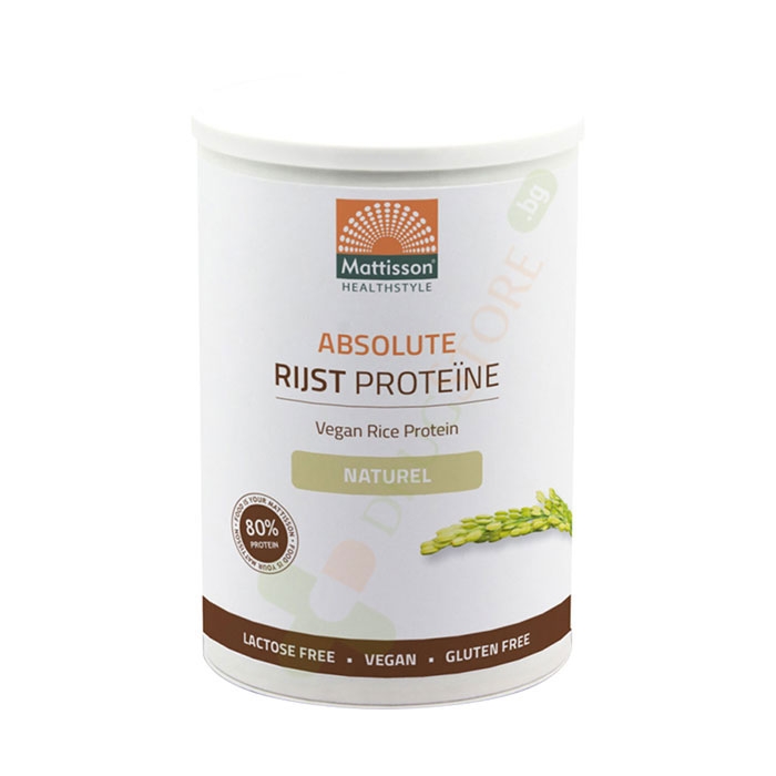 МАТИСЪН ОРИЗОВ ПРОТЕИН прах 400 г / MATTISSON HEALTHSTYLE ABSOLUTE RICE PROTEIN powder