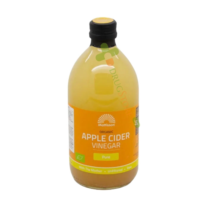 МАТИСЪН ЯБЪЛКОВ ОЦЕТ ОРГАНИК 500 мл / MATTISSON HEALTHSTYLE APPLE CIDER VINEGAR ORGANIC