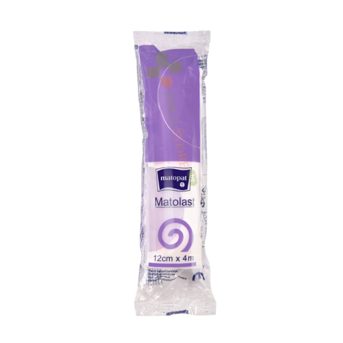 МАТОПАТ МАТОЛАСТ ЕЛАСТИЧЕН БИНТ 12 см / 4 м / MATOPAT MATOLAST ELASTIC BANDAGE 12 cm/4 m