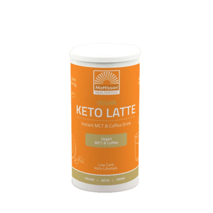 МАТИСЪН КЕТО ЛАТЕ С МСТ И КАФЕ 200 г / MATTISSON HEALTHSTYLE KETO LATTE WITH MCT AND COFFEE