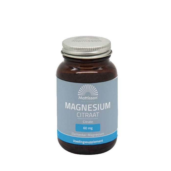 МАТИСЪН МАГНЕЗИЙ ЦИТРАТ капсули 60 броя / MATTISSON HEALTHSTYLE MAGNESIUM CITRATE