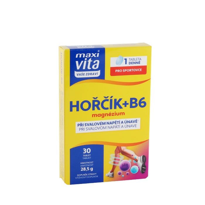 МАКСИ ВИТА МАГНЕЗИЙ + ВИТАМИН Б6 таблетки 30 броя / MAXI VITA YOUR HEALTH MAGNESIUM + VITAMIN B6