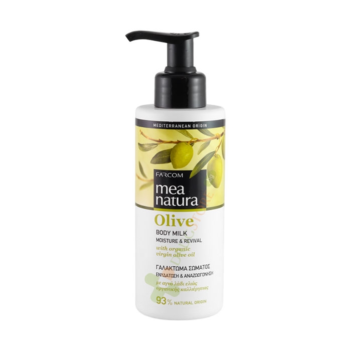 МЕА НАТУРА МЛЯКО ЗА ТЯЛО С ОРГАНИЧЕН ЗЕХТИН 250 мл / MEA NATURA OLIVE BODY MILK MOISTURE &amp; NOURISHMENT
