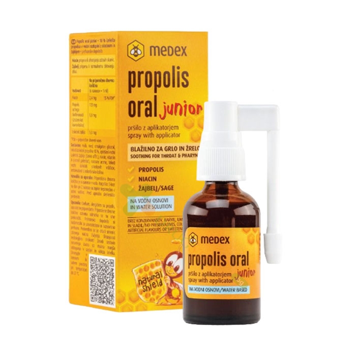 МЕДЕКС ПРОПОЛИС ДЖУНИЪР спрей 30 мл / MEDEX PROPOLIS ORAL JUNIOR spray