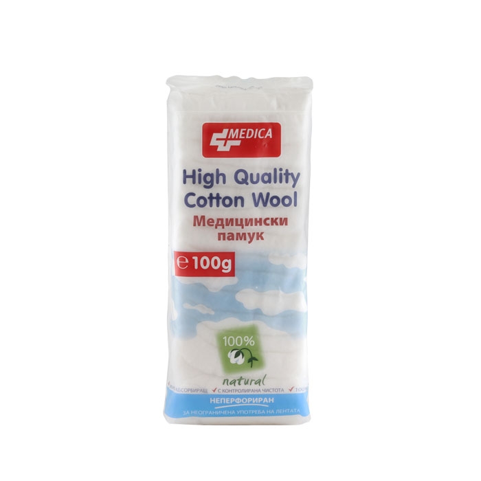 МЕДИЦИНСКИ ПАМУК 100 г / MEDICA COTTON MEDICAL