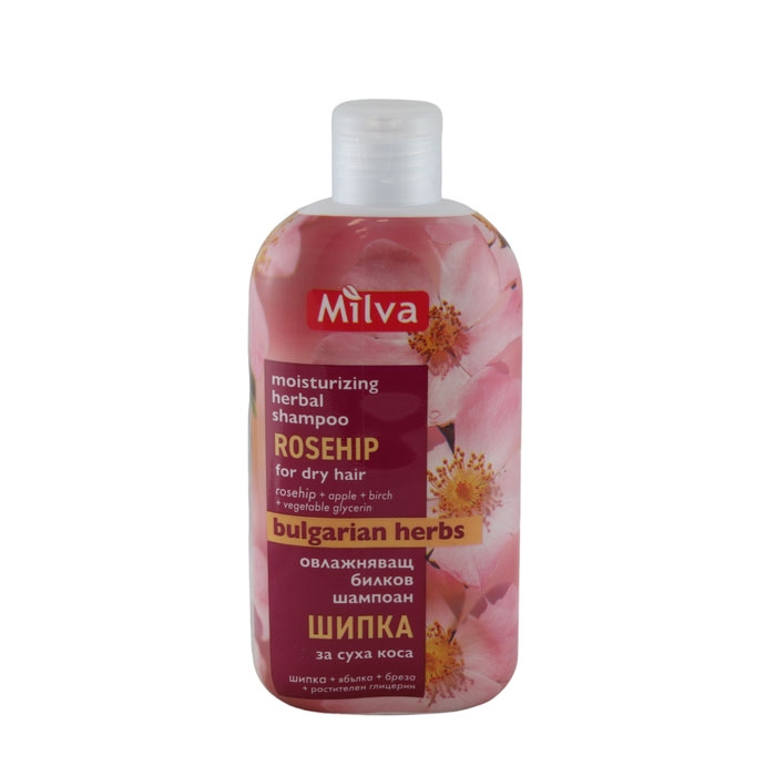 ШАМПОАН ЗА КОСА С ШИПКА 200 мл / MILVA SHAMPOO WITH ROSEHIP