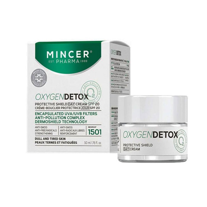 ОКСИДЖЕН ДЕТОКС ДНЕВЕН ЗАЩИТЕН КРЕМ ЗА ЛИЦЕ № 1501 МИНЦЕР ФАРМА 50 мл