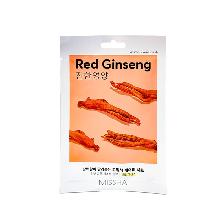 ТЕКСТИЛНА МАСКА С ЕКСТРАКТ ОТ ЖЕНШЕН 1 брой / MISSHA AIRY FIT SHEET MASK RED GINSENG